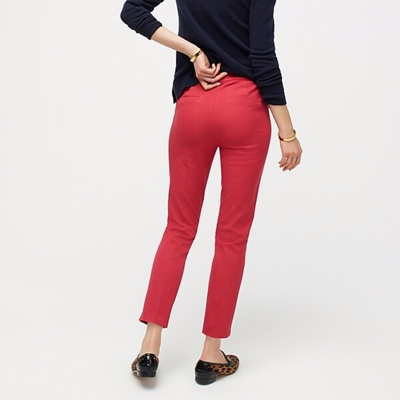 Women's Red Slim Fit Pants - Picture 2 of 5